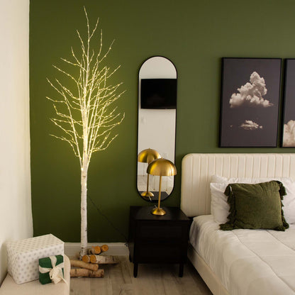 Artificial White Birch Tree with 500 Led Lights