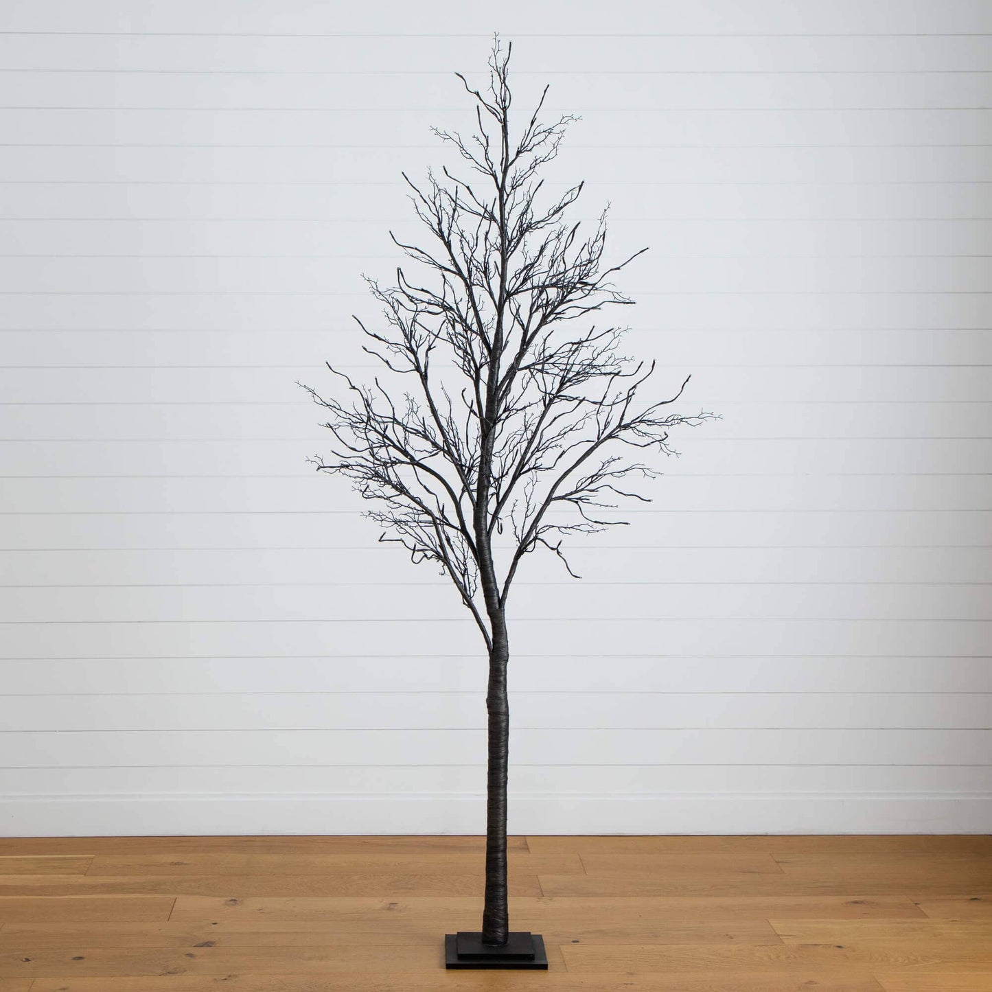 8' Pre-Lit Halloween Black Twig Tree with 216 Orange & Purple LEDs Nearly Natural on Tampa Home & Garden Store