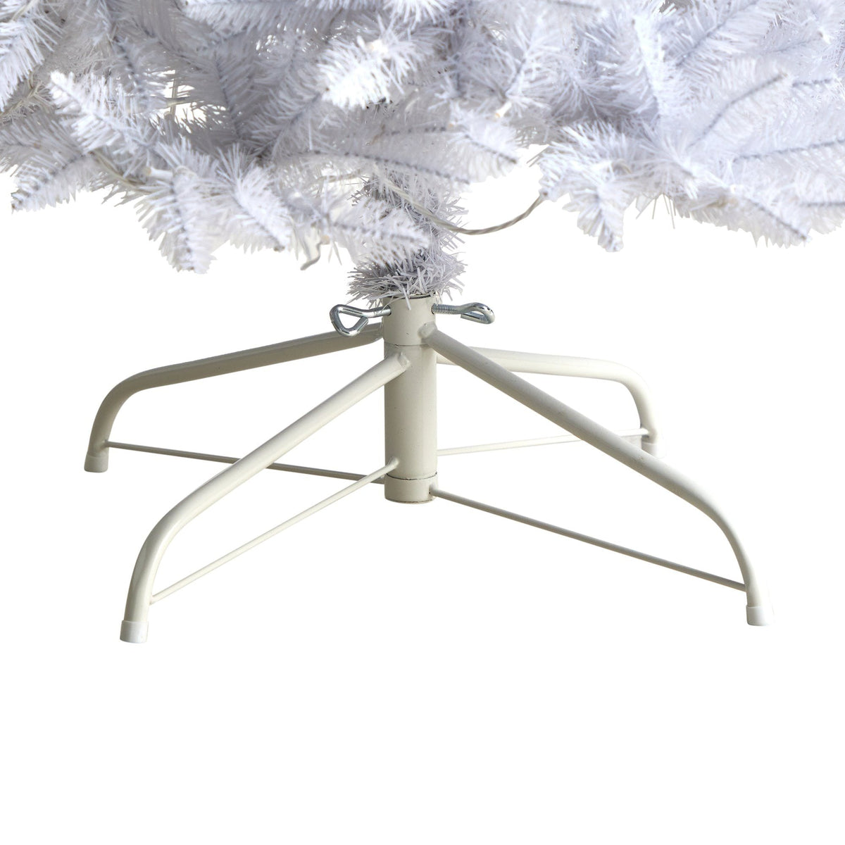 8’ Slim White Christmas Tree with 400 LEDs and 1348 bendable branches Nearly Natural on Tampa Home & Garden Store