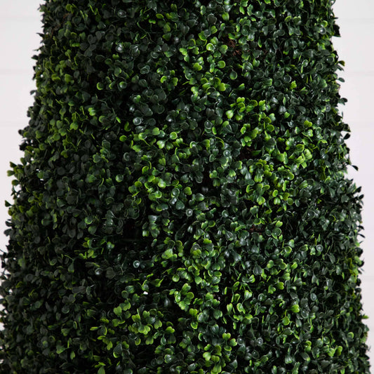 8’ UV Resistant Artificial Boxwood Topiary  Cone Tree (Indoor/Outdoor) - Tampa Home & Garden Store