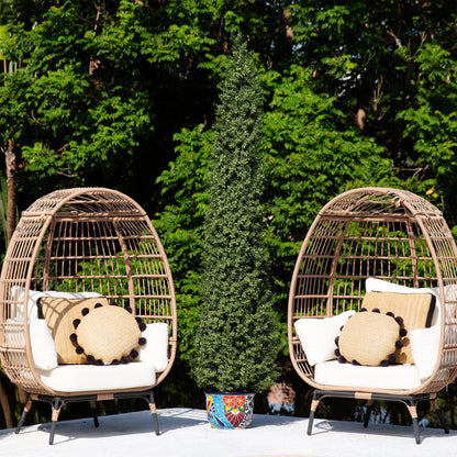 Artificial Boxwood Topiary and Tree for the Patio