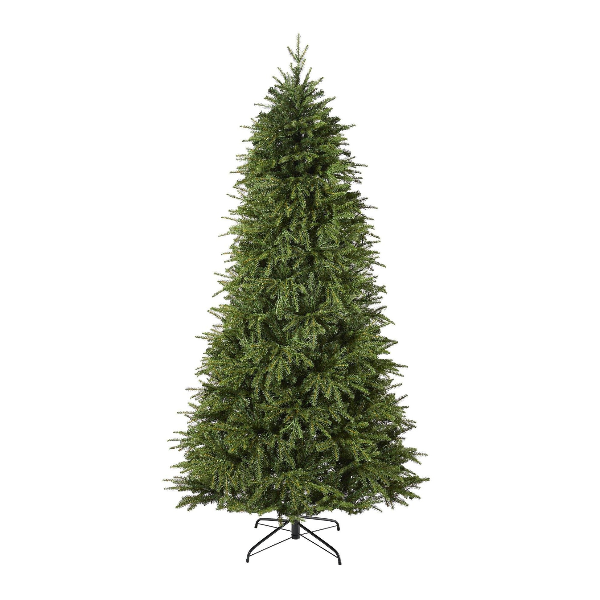Nearly Natural 8 ft Vancouver Fir Natural Look artificial Christmas tree with 700 LED lights on Tampa Home & Garden Store
