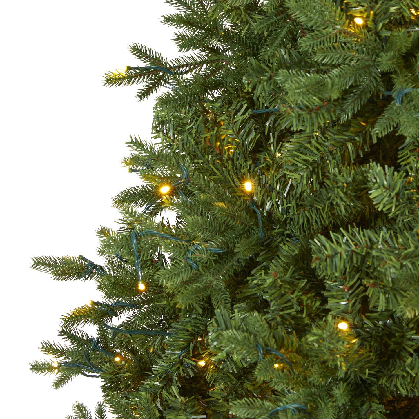 Christmas tree 8' Vermont Fir artificial with 450 clear LED lights by Nearly Natural on Tampa Home & Garden Store