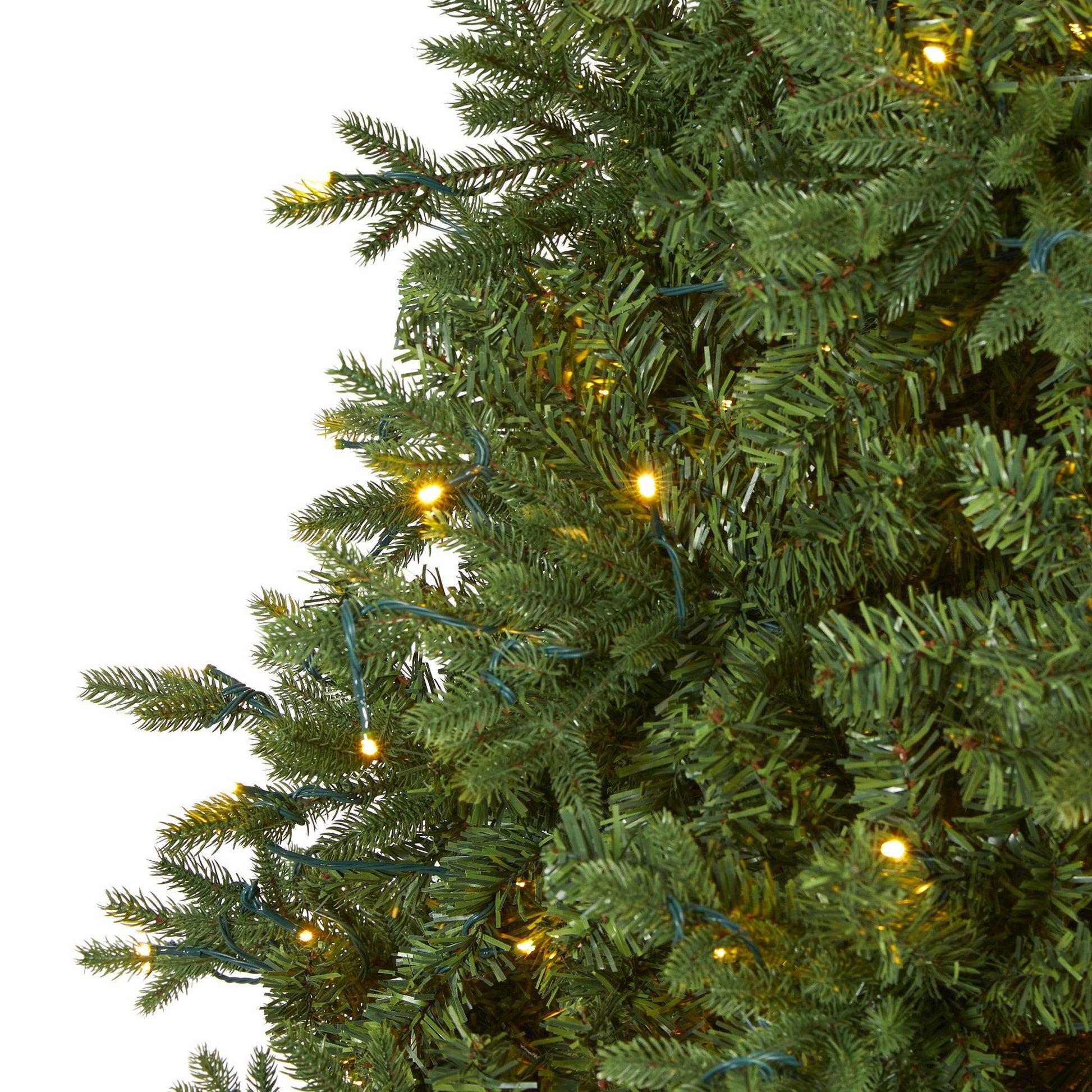 Christmas tree 8' Vermont Fir artificial with 450 clear LED lights by Nearly Natural on Tampa Home & Garden Store