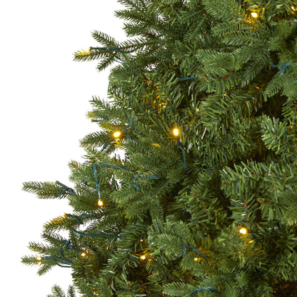 Christmas tree 8' Vermont Fir artificial with 450 clear LED lights by Nearly Natural on Tampa Home & Garden Store