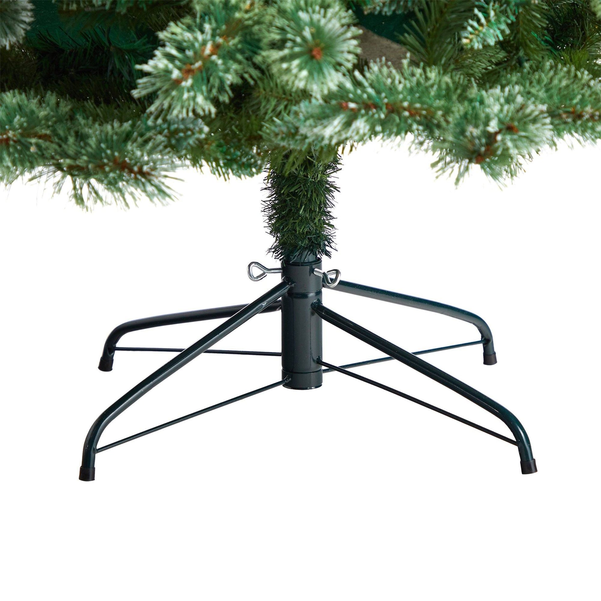 Nearly Natural 8 ft Wisconsin Pine Christmas Tree with 600 LED and 908 Bendable Branches on stand on Tampa Home & Garden Store