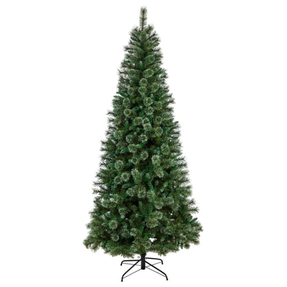 Nearly Natural 8ft Wisconsin Slim Snow Tip Pine Christmas Tree with 600 LED Lights & 908 Branches on Tampa Home & Garden Store
