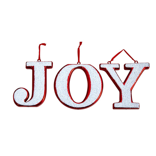 Juego de 5 adornos inastillables de lujo de 8,5" "JOY Holiday"