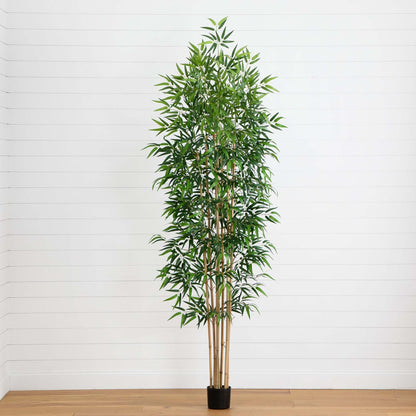 Bambú Artificial de 9' con Troncos de Bambú Real