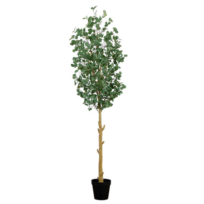 Árbol de eucalipto artificial de 2,74 m