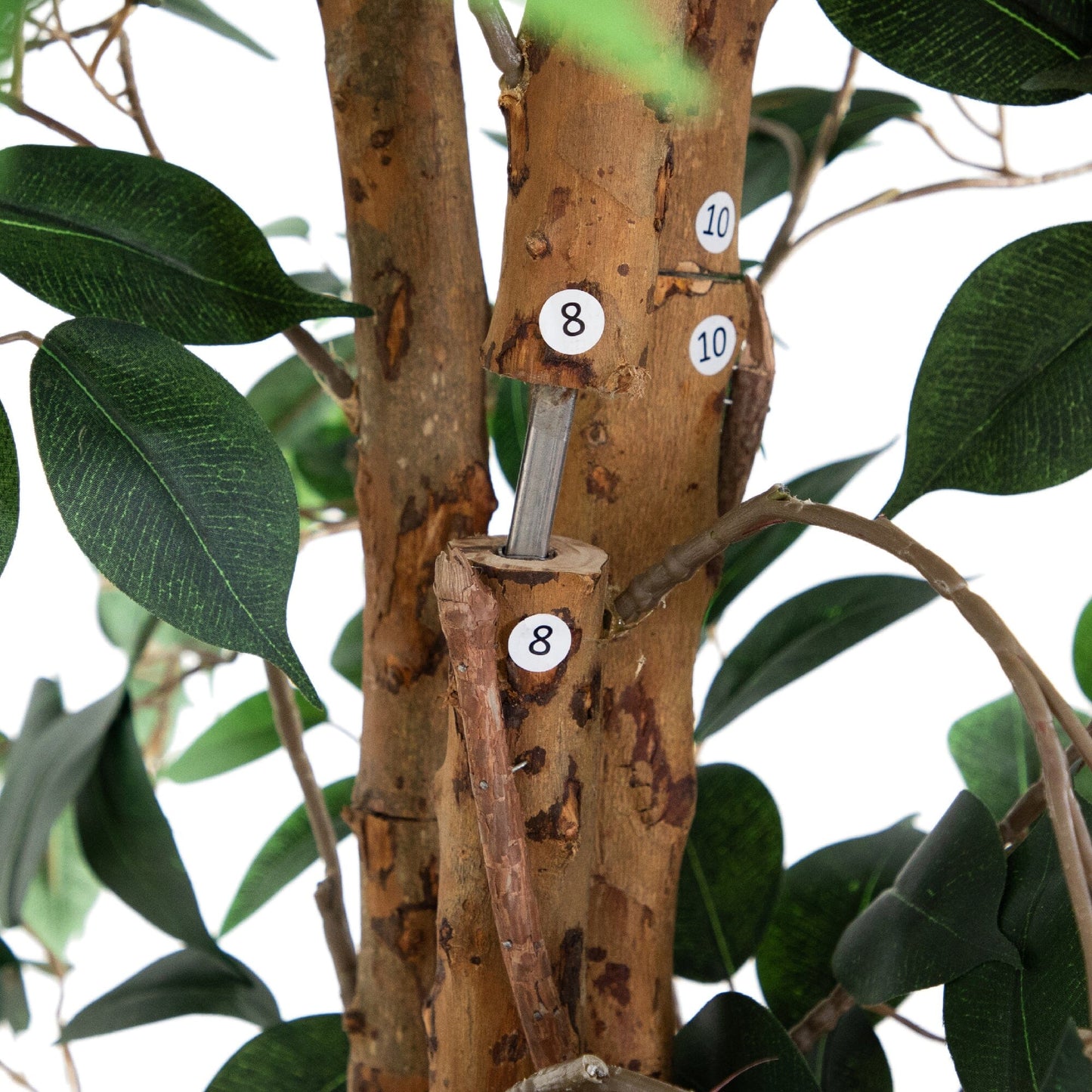 9 Foot Artificial Ficus Tree With Natural Trunk