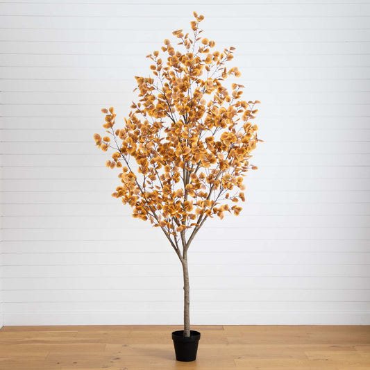 9’ Autumn Eucalyptus Artificial Fall Tree - Tampa Home & Garden Store