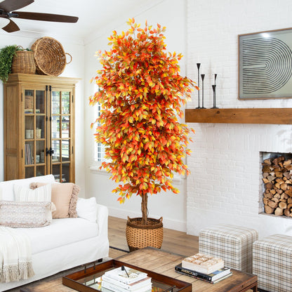 Autumn Ficus Artificial Tree For a Fall and Decor