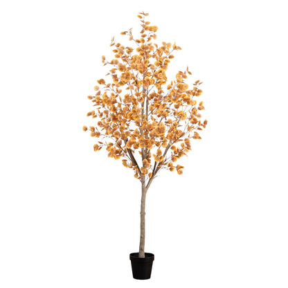 8’ Autumn Eucalyptus Artificial Fall Tree