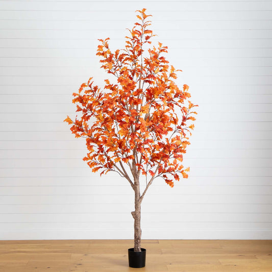 9’ Autumn Oak Artificial Fall Tree - Tampa Home & Garden Store