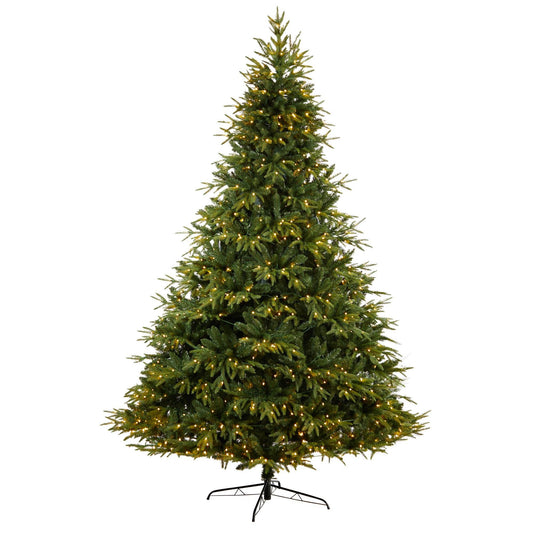 Nearly Natural 9ft Colorado Mountain Fir Natural Look tree with 900 LED lights on Tampa Home & Garden Store