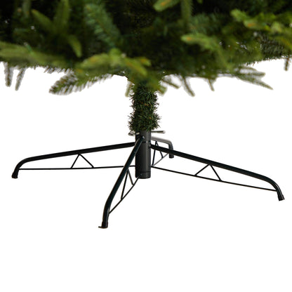 9' Colorado Mountain Fir artificial tree by Nearly Natural, green needles on metal stand on Tampa Home & Garden Store