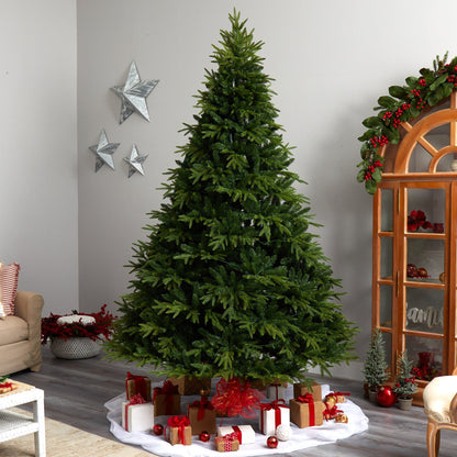 Nearly Natural 9’ Colorado Mountain Fir Tree 900 LED lights and bendable branches on Tampa Home & Garden Store