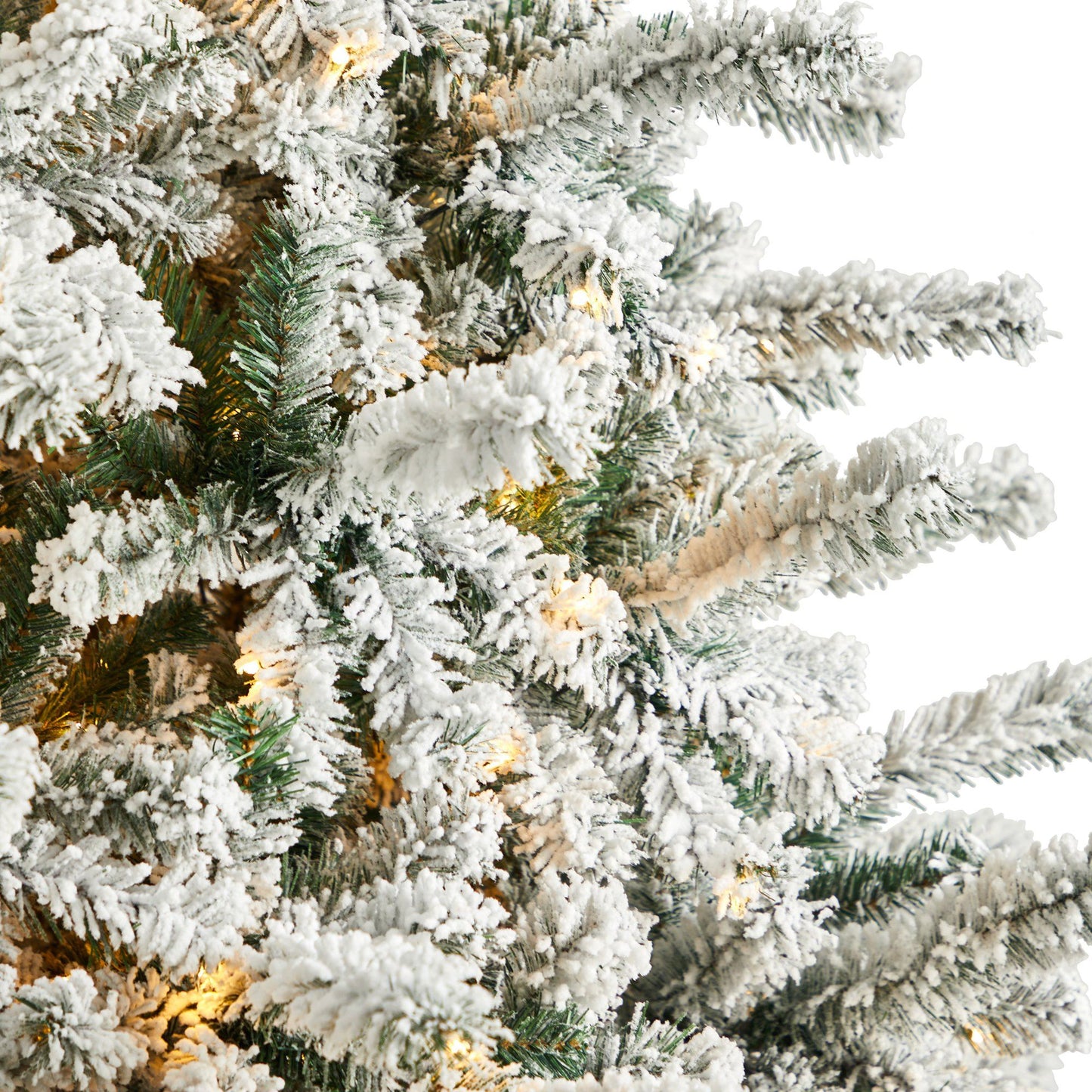 Árbol de Navidad Spruce Rock Springs de 2,74 m con efecto nevado, 650 luces LED y 1550 ramas flexibles