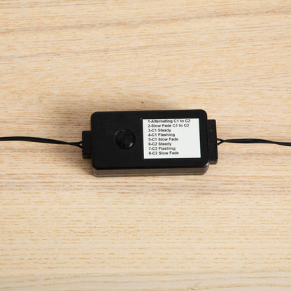 Black lighting controller for Nearly Natural 9' Halloween Black Eucalyptus Tree LED lights on Tampa Home & Garden Store