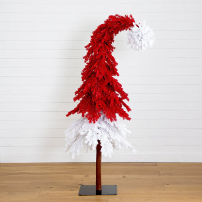 7 Ft Santa Hat Christmas Tree and Led Lights