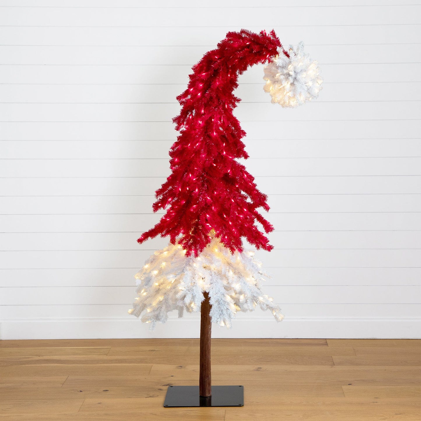 7 Ft Santa Hat Christmas Tree and Led Lights