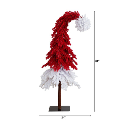 7 Ft Santa Hat Christmas Tree and Led Lights
