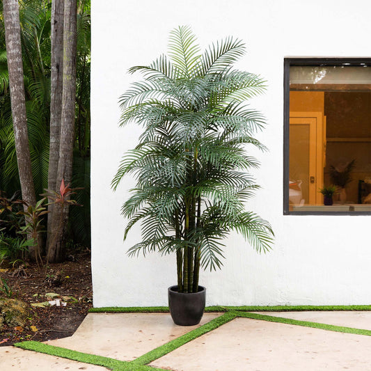 9' UV Resistant Artificial Areca Palm Tree (Indoor/Outdoor) - Tampa Home & Garden Store