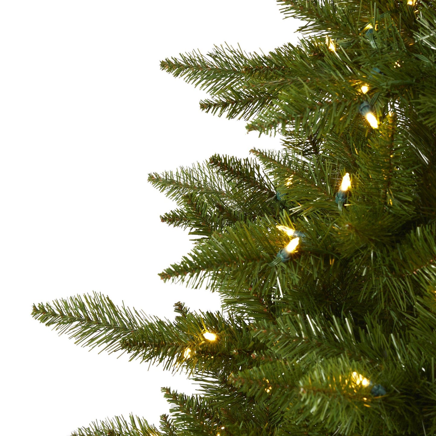 Árbol de Navidad artificial Vermont Spruce de 2,74 m con 850 luces LED blanco cálido (multifunción) con tecnología Instant Connect y 1984 ramas flexibles