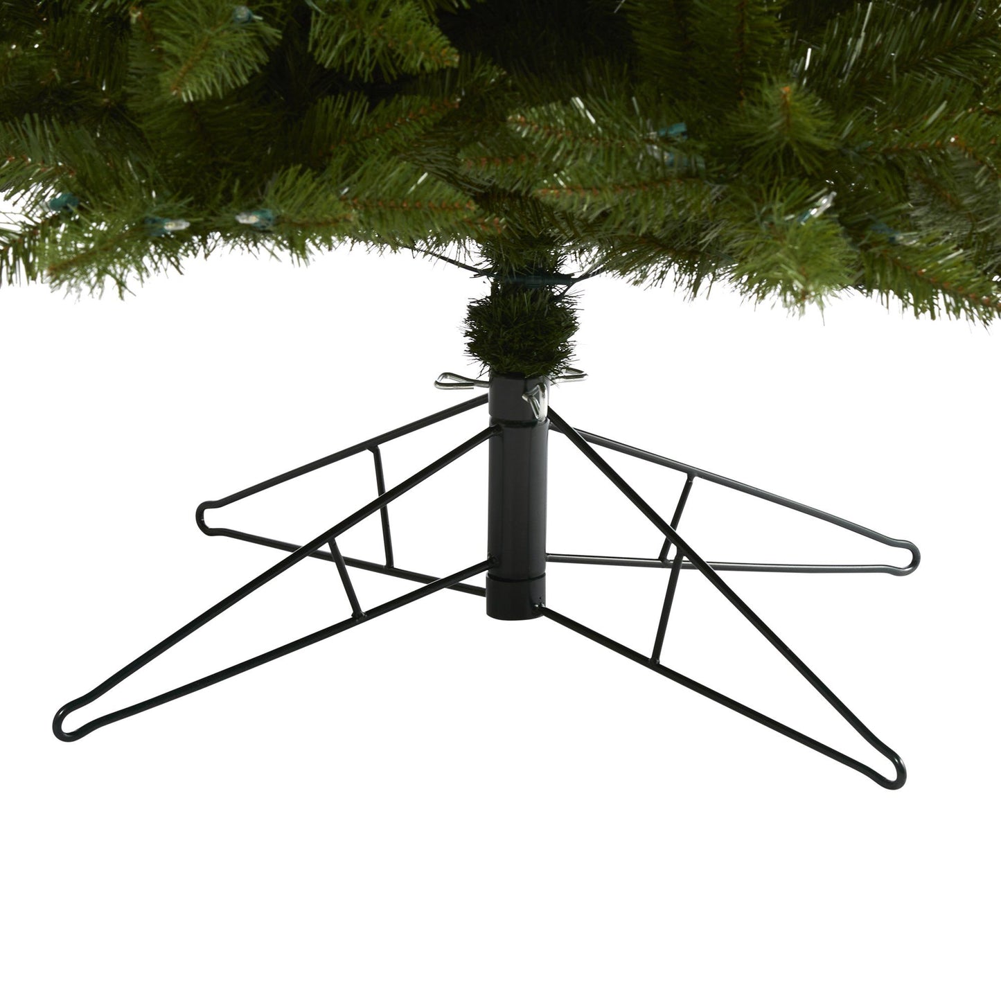 Árbol de Navidad artificial Vermont Spruce de 2,74 m con 850 luces LED blanco cálido (multifunción) con tecnología Instant Connect y 1984 ramas flexibles