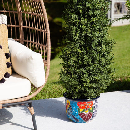 Handmade Mexican Talavera Ceramic Planter and Pot
