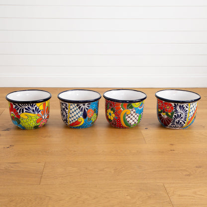 Handmade Mexican Talavera Ceramic Planter and Pot