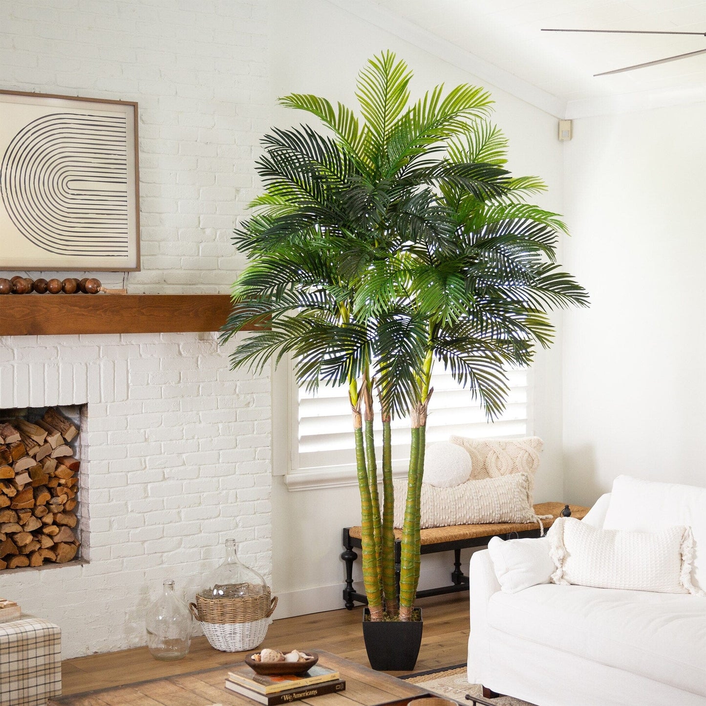 Giant Artificial Areca Palm Tree and Stand