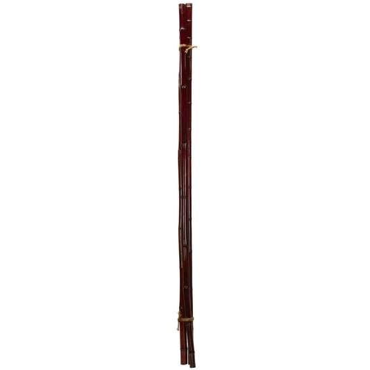 Bamboo poles set of 6 in dark brown, bundled with twine for Zen decor on Tampa Home & Garden Store
