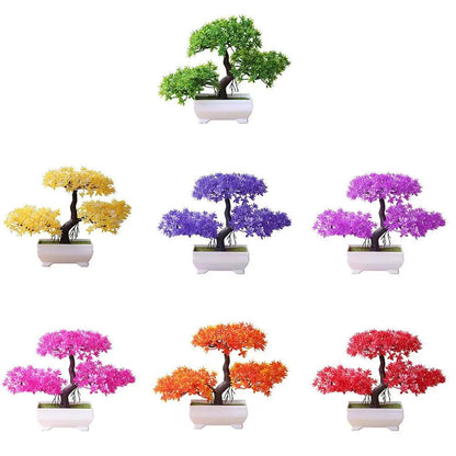 Artificial Bonsai Tree Potted Ornament Home Decor