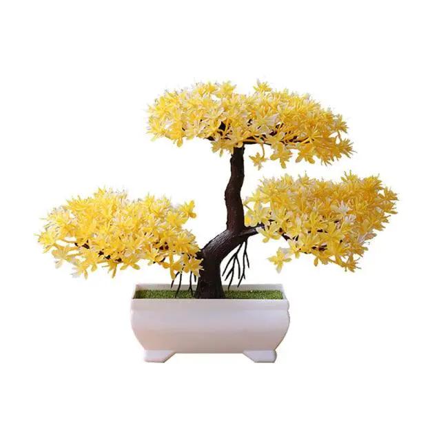 Artificial Bonsai Tree Potted Ornament Home Decor