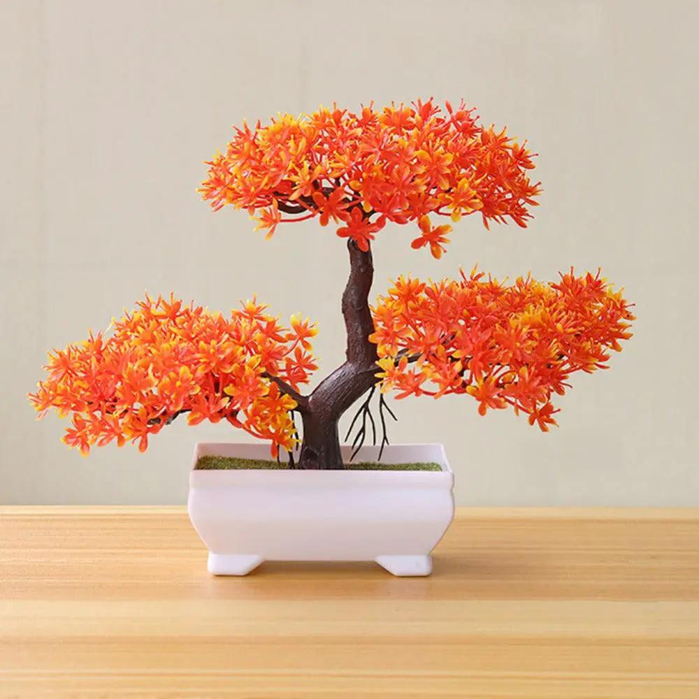 Artificial Bonsai Tree Potted Ornament Home Decor