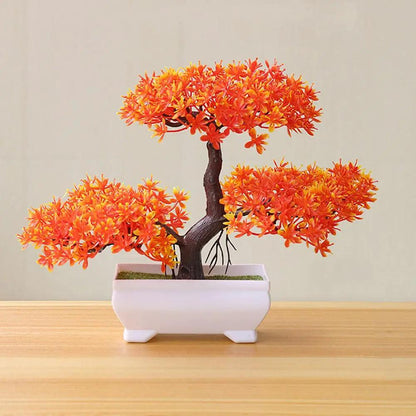 Artificial Bonsai Tree Potted Ornament Home Decor