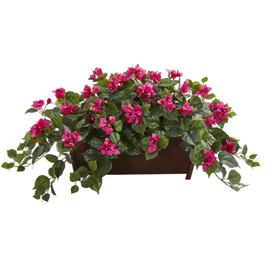 Bougainvillea Artificial Plant in Decorative Planter - Tampa Home & Garden Store