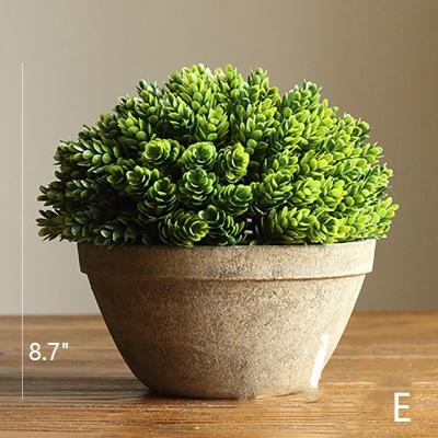 Artificial boxwood topiary in a brown planter, RusticReach faux greenery, 8.7in height on Tampa Home & Garden Store