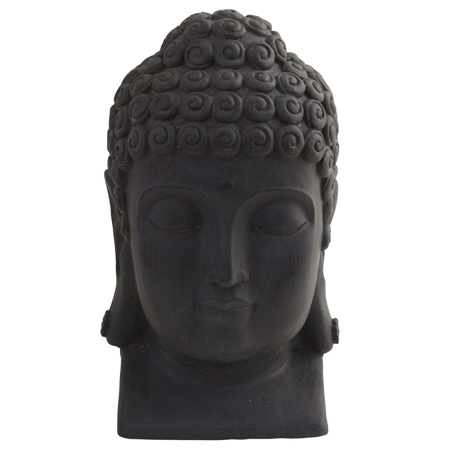 Buddha head garden statue black Nearly Natural indoor/outdoor accessory on Tampa Home & Garden Store