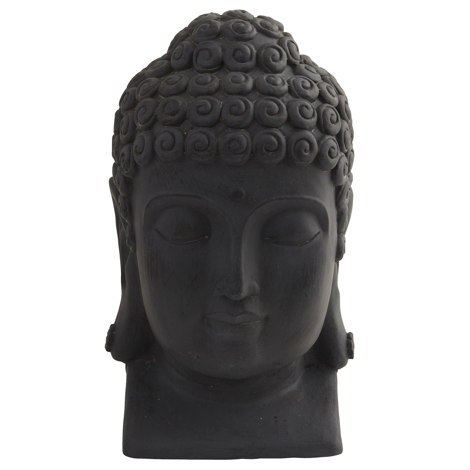 Buddha head garden statue black Nearly Natural indoor/outdoor accessory on Tampa Home & Garden Store