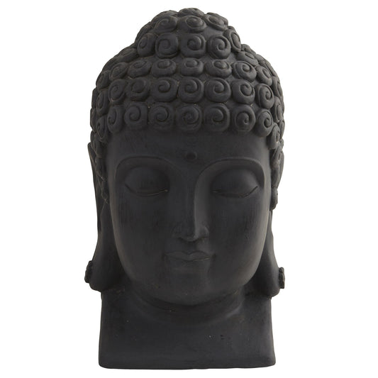 Buddha head garden statue black Nearly Natural indoor/outdoor accessory on Tampa Home & Garden Store
