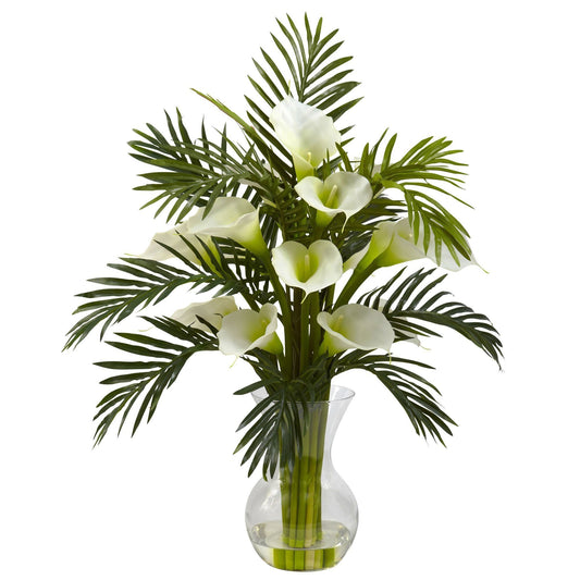 Calla Lily & Palm Combo - Tampa Home & Garden Store