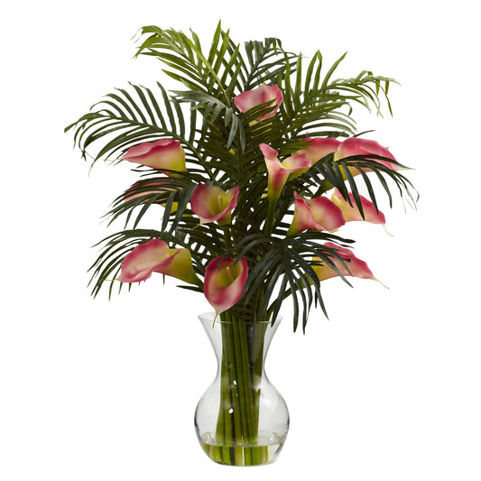 Calla Lily & Palm Combo - Tampa Home & Garden Store