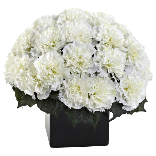 Carnation Arrangement w/Vase - Tampa Home & Garden Store