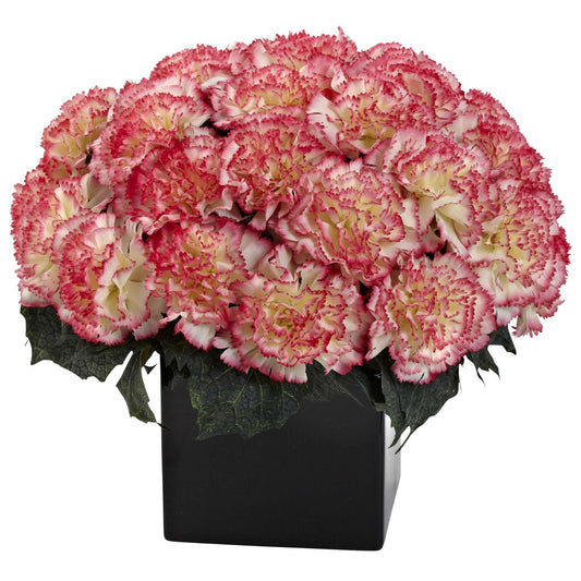 Carnation Arrangement w/Vase - Tampa Home & Garden Store