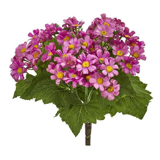 Daisy Bush Artificial Flower (Set of 6) - Tampa Home & Garden Store