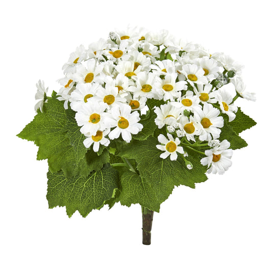 Daisy Bush Artificial Flower (Set of 6) - Tampa Home & Garden Store