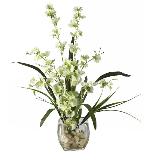 Dancing Lady Orchid Liquid Illusion Silk Flower Arrangement - Tampa Home & Garden Store
